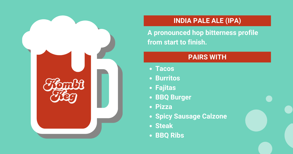 India Pale Ale food pairing options.