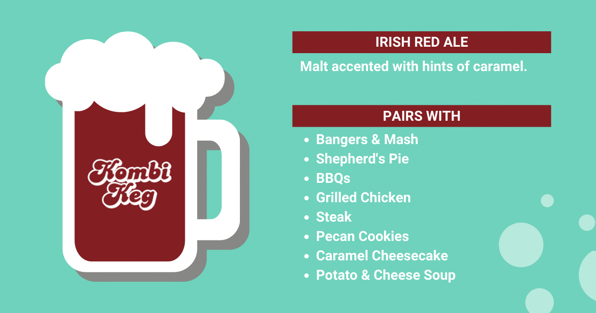 Irish red ale food pairing options.