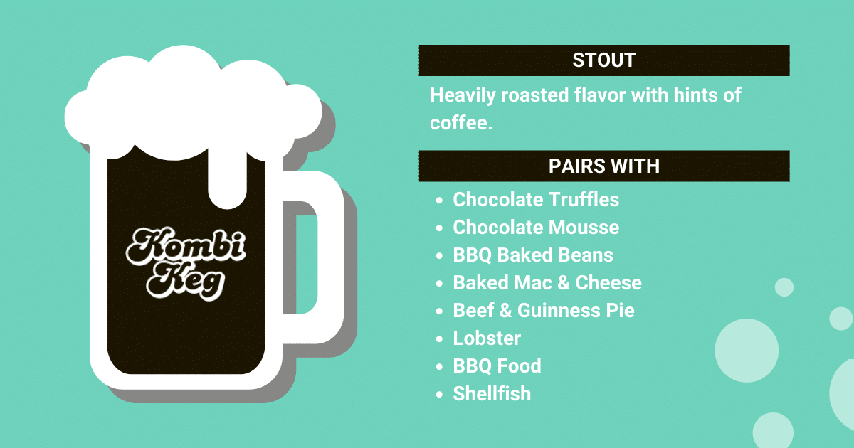Stout food pairing options.