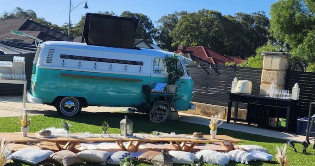 Kombi Keg outdoor movie theatre party entertainment