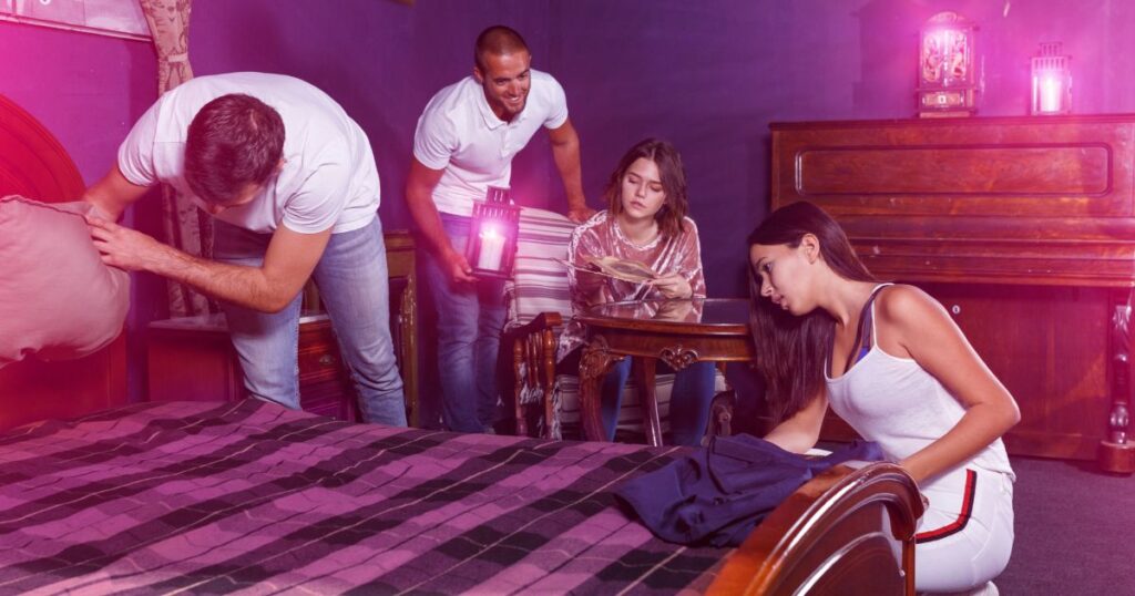 Escape room activity for office Xmas party