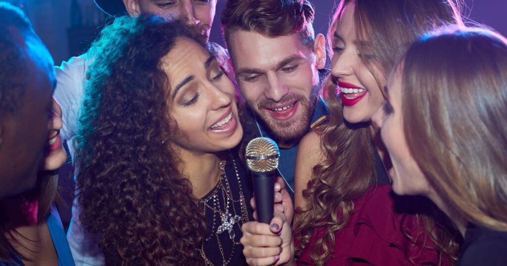 Karaoke engagement party