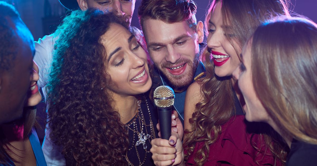 Karaoke engagement party