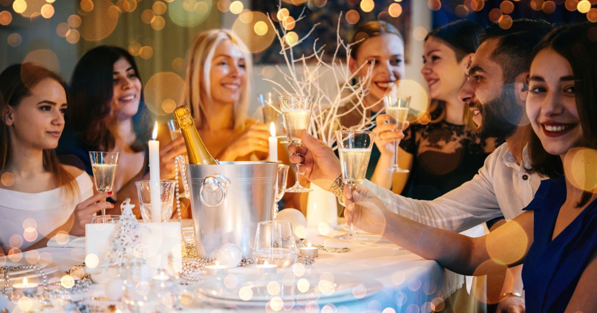 Winter wonderland engagement party