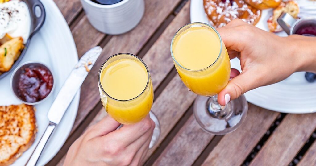 Champagne brunch engagement party