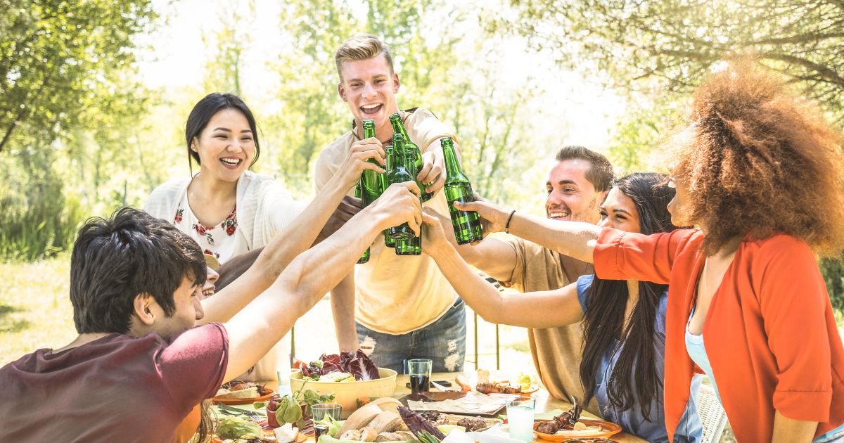 backyard garden engagement party