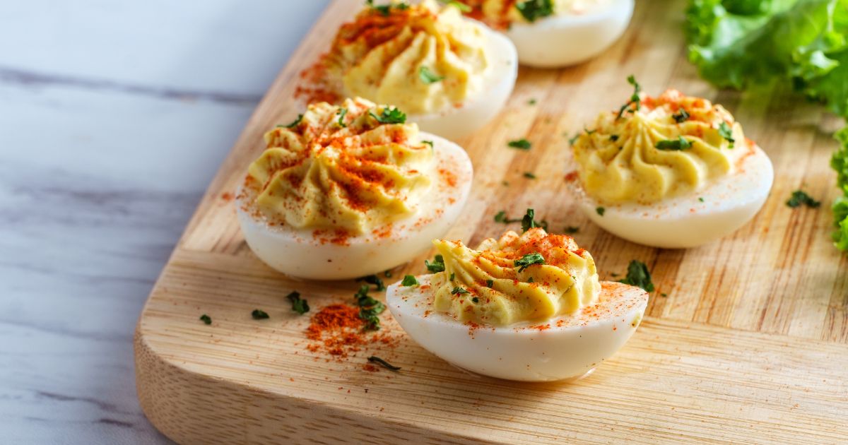classic party dish, deviled eggs