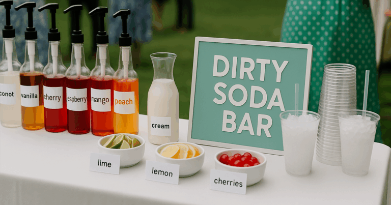 How To Make a Dirty Soda Bar at Home or Events