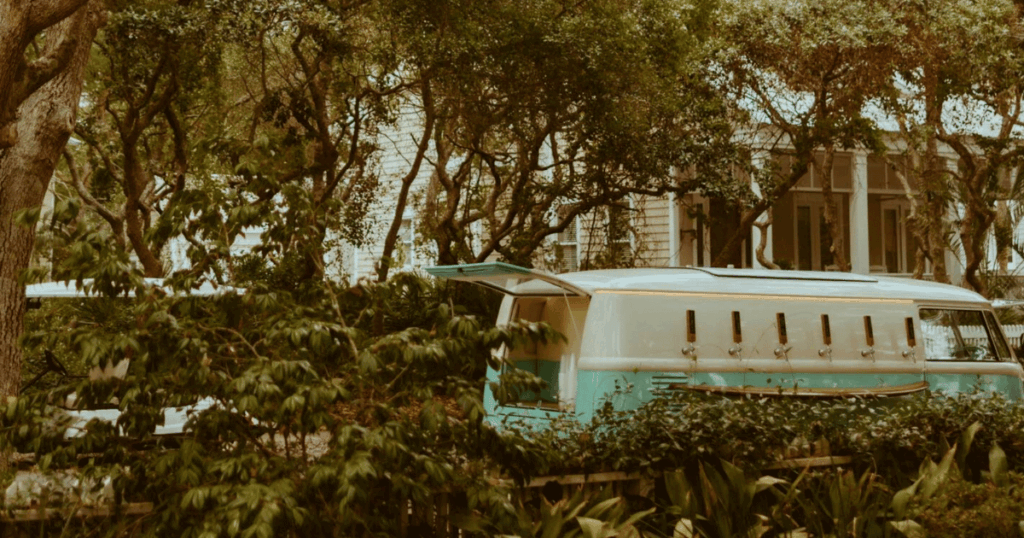 Kombi Keg out in the Garden