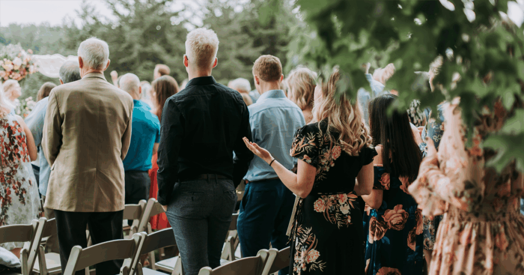 Ceremony at an outdoor Hervey Bay Wedding