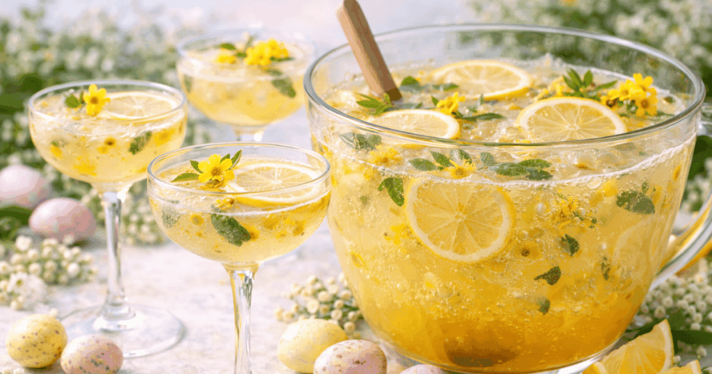 Sparkling Lemon Myrtle Easter Punch