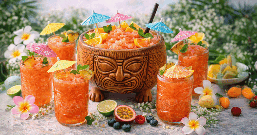 No Proof Tropical Tiki Party Slush Bowl