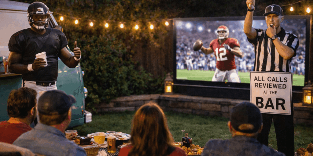 Watch Party with Life Size Cardboard Cutouts & Props