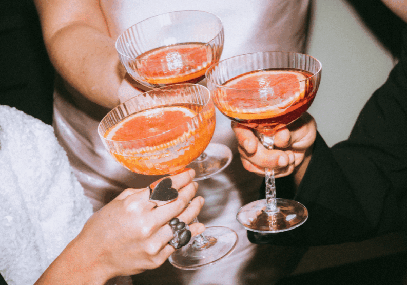 Cheers with 3 Cocktails