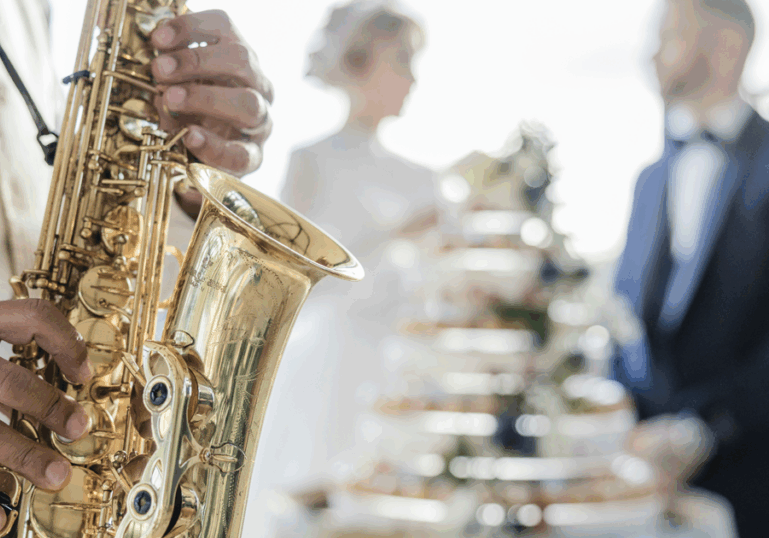 Trumpet at a wedding ceremony